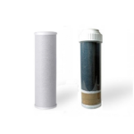 Carbon Block & KDF 55 + GAC (2.5" x 9.75") Chlorine, Heavy Metal Filters- for 10" Countertop and Under Sink RO Filtration