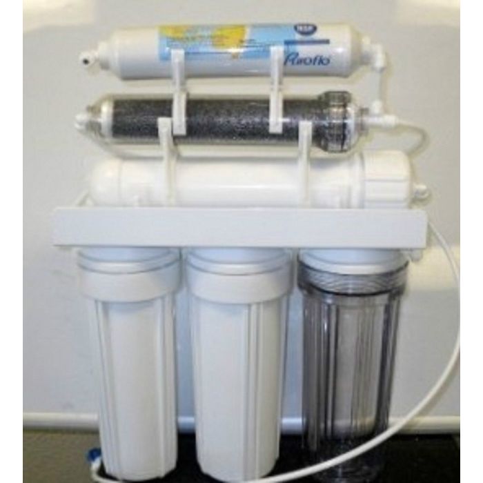 6 Stage Reverse Osmosis RODI Water Filtration System + Permeate Pump | 75/100/150 GPD Membrane - Image 2