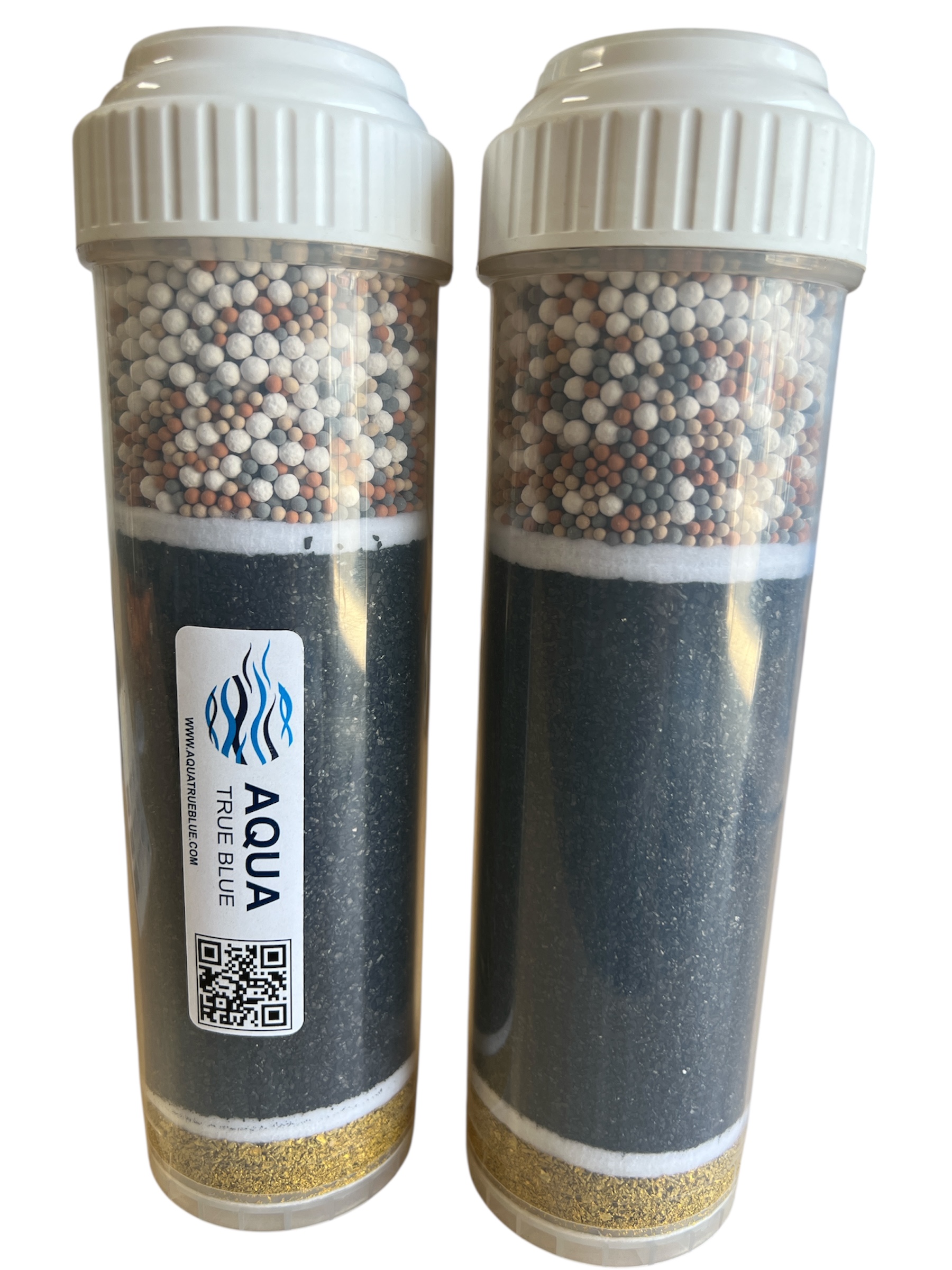 Alkaline Filter Cartridge (2.5" x 9.75") - for Countertop and Under Sink Filtration | KDF 55, Carbon, Mineral Alkaline Ceramic Balls - Image 4