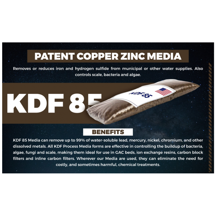 KDF 85 Filtration Media for Sulfur, Iron, Bacteria, Heavy Metals Removal - 2 Lb - Image 2