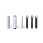 Standard Replacement Water Pre-filters for 10" Housing: Sediment, Carbon Block, GAC + 3 DI Resin Inline Filters