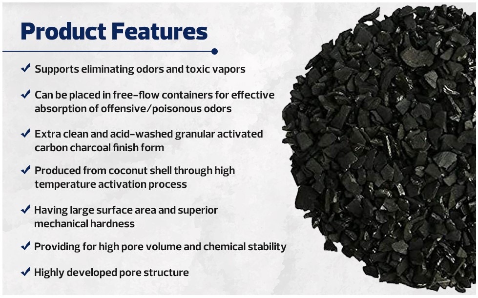 Granular Activated Coconut Shell Carbon Media (GAC) - 5 LBS | 12x40 Mesh - Image 2