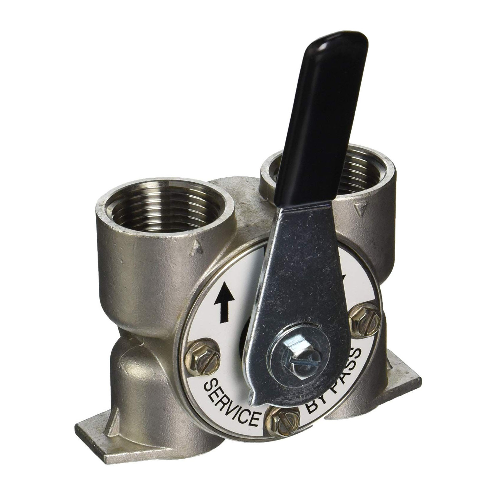 Bypass Valve for Fleck Control Heads 5600, 2510, 9100, 9000 - 3/4 Inch Stainless Steel