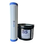 4.5" x 20" Big Blue Refillable Water Filter Cartridge - GAC Coconut Shell Carbon + KDF 85: Removes Iron, Sulfur/Rotten Egg Smell
